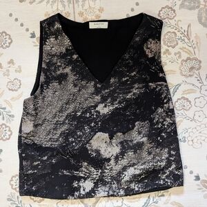 Aritzia Babaton Black and White Tank Top
